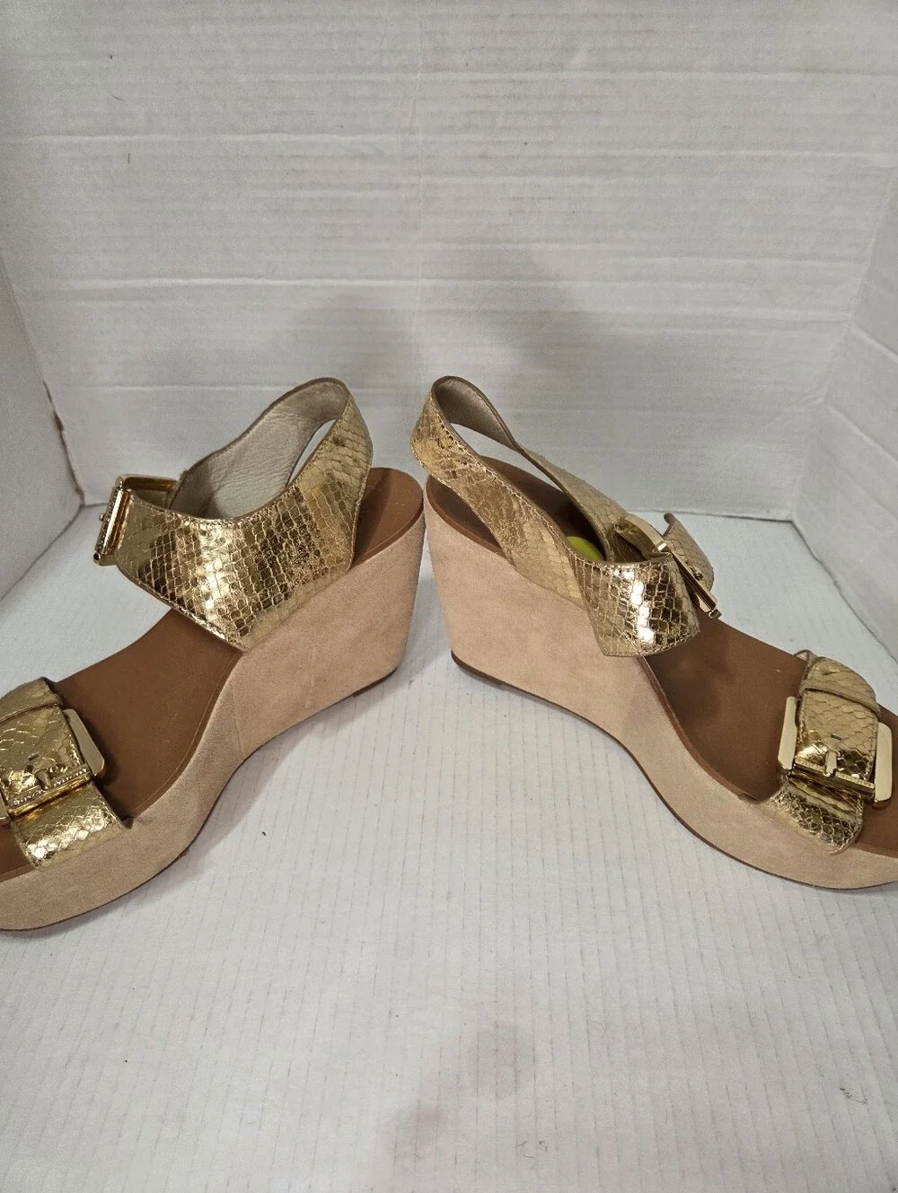 Michael Kors Warren Platform Wedge Sandals Heels
